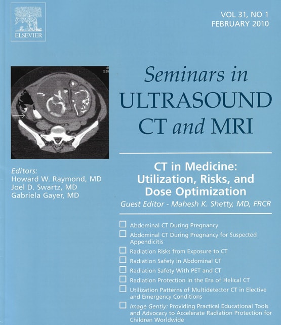 Dr Mahesh K Shetty as editor for the book CT in medicine : utilization , risks and dose optimization